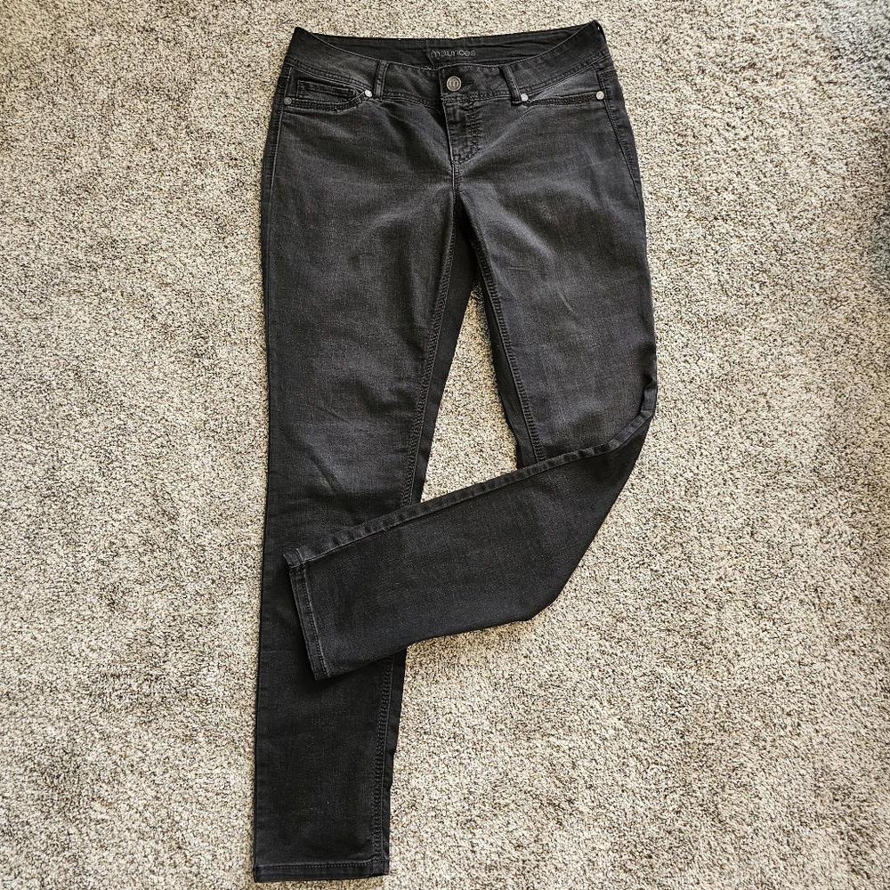 m jeans by maurices™ Mid Rise Slim Straight Ankle Jean